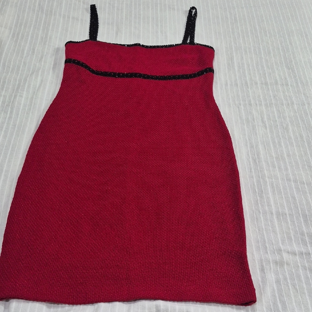 St. John Elegant Red Evening Dress